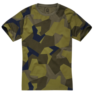 Brandit T-Shirt Größe S Farbe Schwedisches Tarnmuster M90