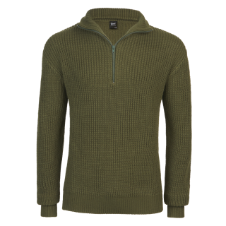 Brandit Marine Pullover Wollpullover Größe S / 46-48 Farbe Oliv
