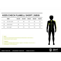 Brandit Kinder Karo Langarm-Shirt Größe 122/128 Farbe Schwarz/Grau