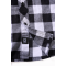 Brandit Kinder Karo Langarm-Shirt Größe 122/128 Farbe Weiß/Schwarz