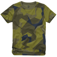 Brandit Kinder T-Shirt Größe 122/128 Farbe Schwedisches Tarnmuster M90