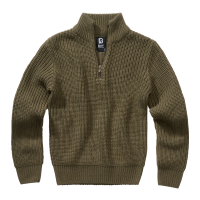Brandit Kinder Marine Pullover Wollpullover Größe 122/128 Farbe Oliv