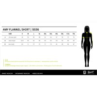 Brandit Damen Amy Flannel Langarm-Shirt Größe S Farbe Schwarz/Grau