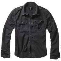 Brandit Vintage Langarm-Shirt Größe S Farbe Schwarz