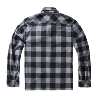 Brandit Jeff Fleece Langarm-Shirt Größe S Farbe Schwarz/Grau