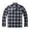 Brandit Jeff Fleece Langarm-Shirt Größe S Farbe Schwarz/Grau