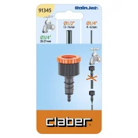 Claber 3/4” Hahnanschluss mit 1/2” Reduzierung für 1/4” Verteilerrohr