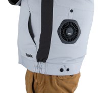 Makita Akku-Klimajacke mit zwei Ventilatoren und...