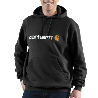 Carhartt Hoodie signature logo sweatshirt Schwarz XS
