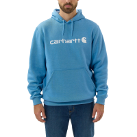 Carhartt Hoodie signature logo sweatshirt Blau XS