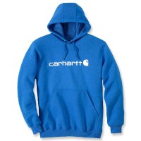 Carhartt Hoodie signature logo sweatshirt Marine XS