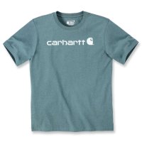 Carhartt Arbeitsshirt core logo t-shirt Sea Pine Heather XS