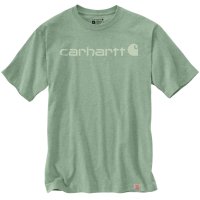 Carhartt Arbeitsshirt core logo t-shirt Grün / Braun XS
