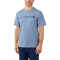 Carhartt Arbeitsshirt core logo t-shirt Alpinblau S