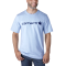 Carhartt Arbeitsshirt core logo t-shirt Fog Blau XS