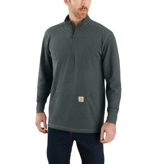 Carhartt Arbeitsshirt half zip thermal l/s t-shirt Grau S