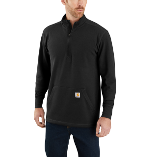 Carhartt Arbeitsshirt half zip thermal l/s t-shirt Schwarz S