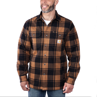Carhartt Arbeitsjacke flannel shirt Braun S